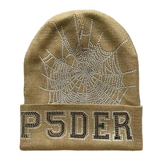 Sp5der worldwide 555555 unisex rhinestone knitted yarn cold hat (7)