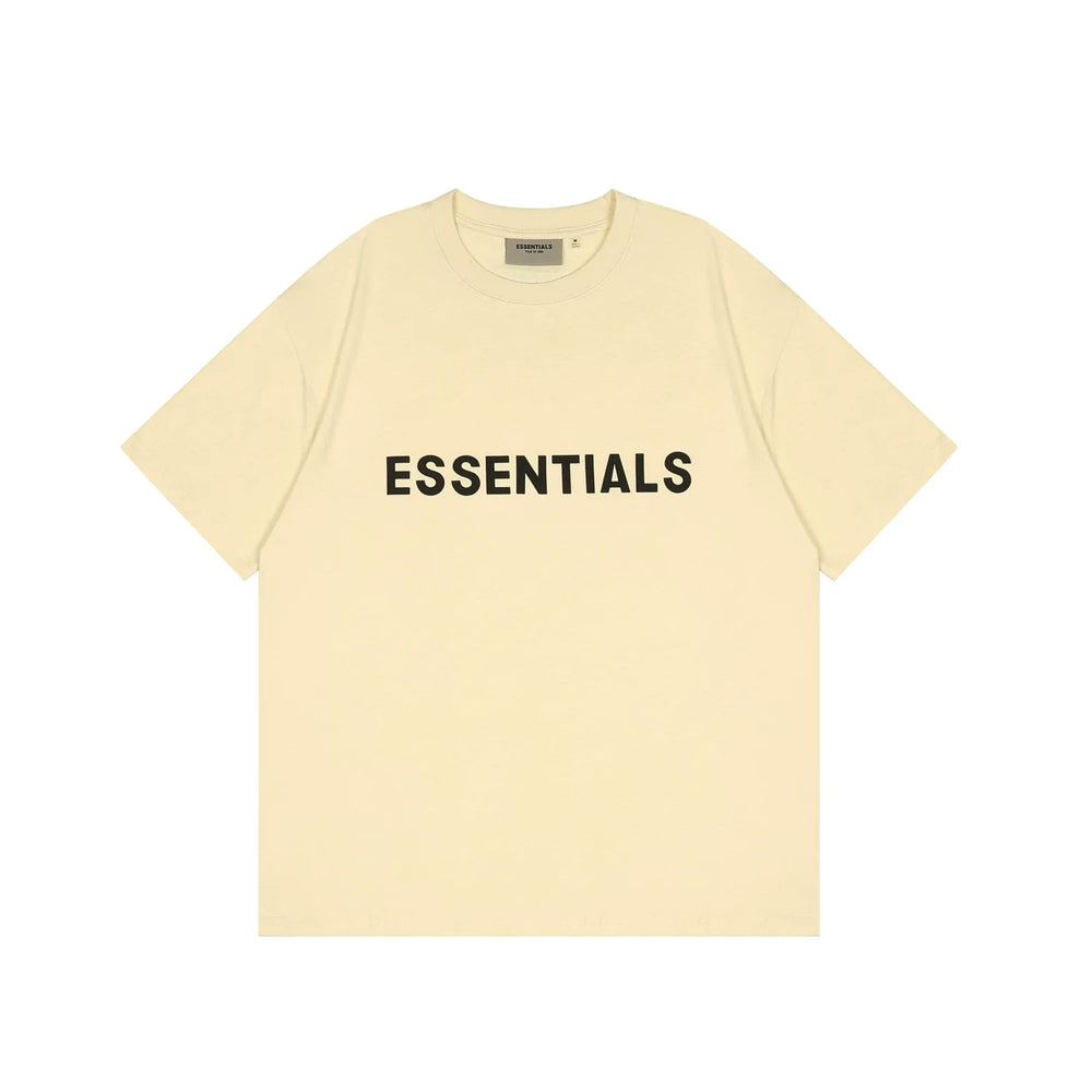 FOG double-line ESSENTIALS short-sleeved T-shirt men European and American couples trendy brand round neck loose cleanfit half-sleeved women (7)