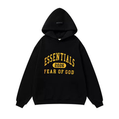 FOG ESSENTIALS American High Street Trendy Brand Sports and Leisure Spring and Autumn Pure Cotton Woolen Hoodie Pants Set for Men (1)