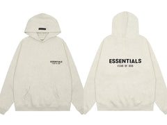 FOG double line heavyweight high street trendy brand hooded sweatshirt with plush loose sweatshirt jacket suitable for men and women, youthful and popular style (21)
