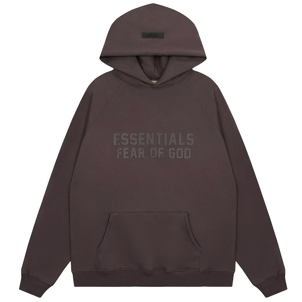 FOG double line heavyweight high street trendy brand hooded sweatshirt with plush loose sweatshirt jacket suitable for men and women, youthful and popular style (41)