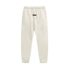 Fog autumn/winter hoodie, sweatpants, long pants with fleece hoodie, versatile letter essentials, loose and trendy ins top (46)