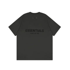 FOG double-line ESSENTIALS short-sleeved T-shirt men European and American couples trendy brand round neck loose cleanfit half-sleeved women (13)