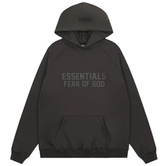 FOG double line heavyweight high street trendy brand hooded sweatshirt with plush loose sweatshirt jacket suitable for men and women, youthful and popular style (35)