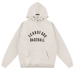 FOG double line heavyweight high street trendy brand hooded sweatshirt with plush loose sweatshirt jacket suitable for men and women, youthful and popular style (29)