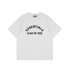 FOG double-line ESSENTIALS short-sleeved T-shirt men European and American couples trendy brand round neck loose cleanfit half-sleeved women (28)