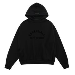 FOG double line heavyweight high street trendy brand hooded sweatshirt with plush loose sweatshirt jacket suitable for men and women, youthful and popular style (26)