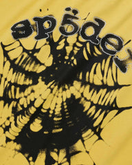 Sp5der Scattered OG Web v2 Tee Yellow