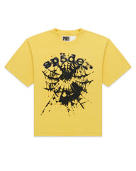 Sp5der Scattered OG Web v2 Tee Yellow