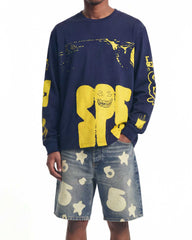 Sp5der X-ray L/S Tee Navy