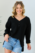 Blaire Black V-Neck Sweater SALE