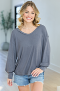 Kendall Grey Scoop Neck Tunic SALE