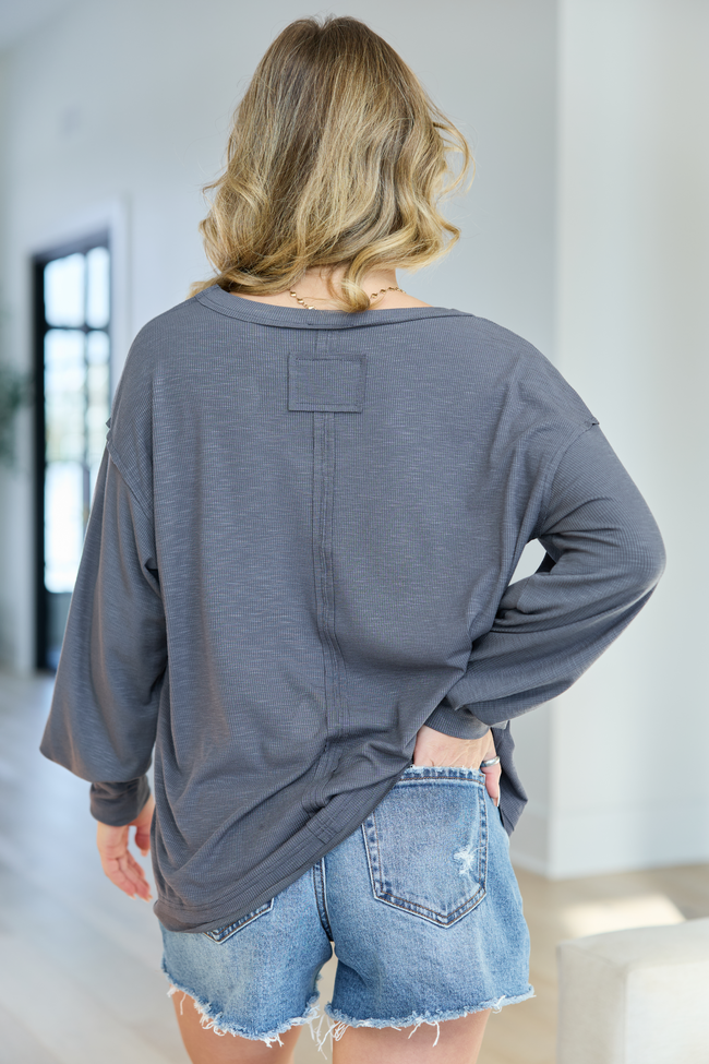 Kendall Grey Scoop Neck Tunic SALE