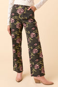 Gabbie Floral Camo Wide Leg Jeans FINAL SALE