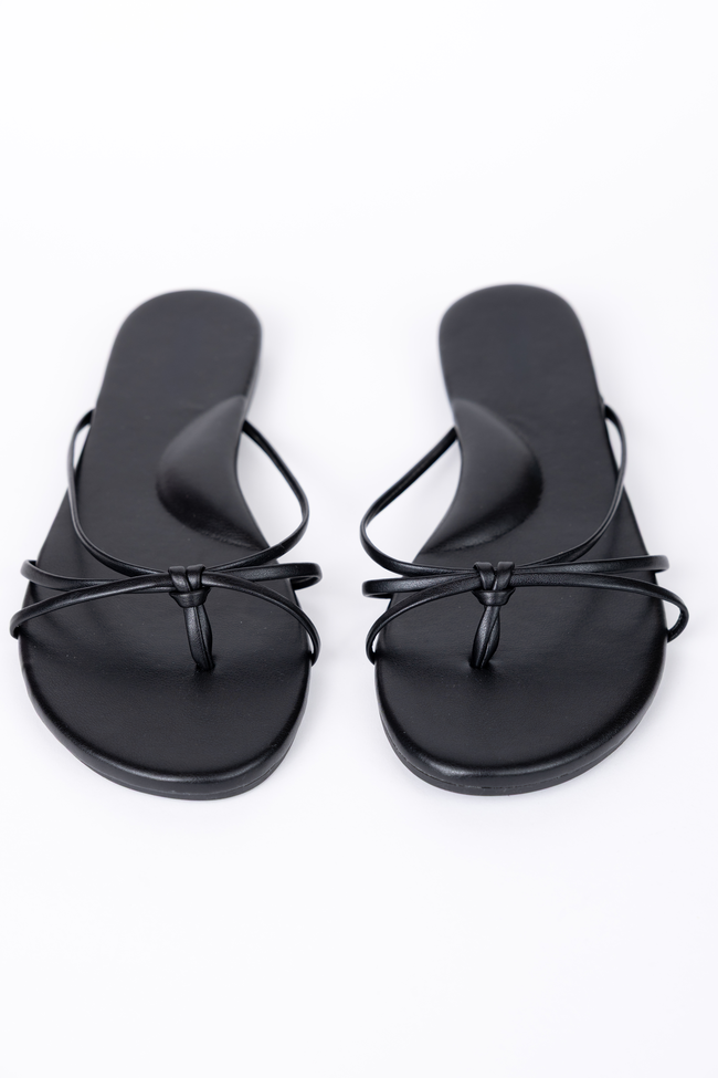 Landry Black Flip Flops