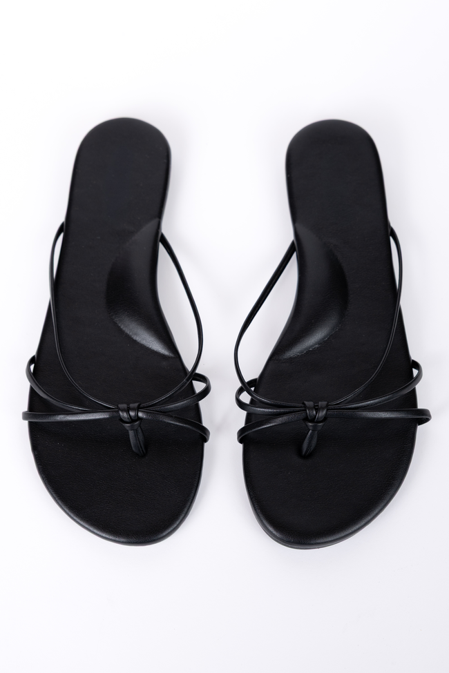Landry Black Flip Flops