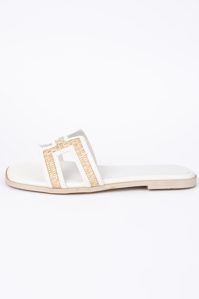 Ena White Sandals