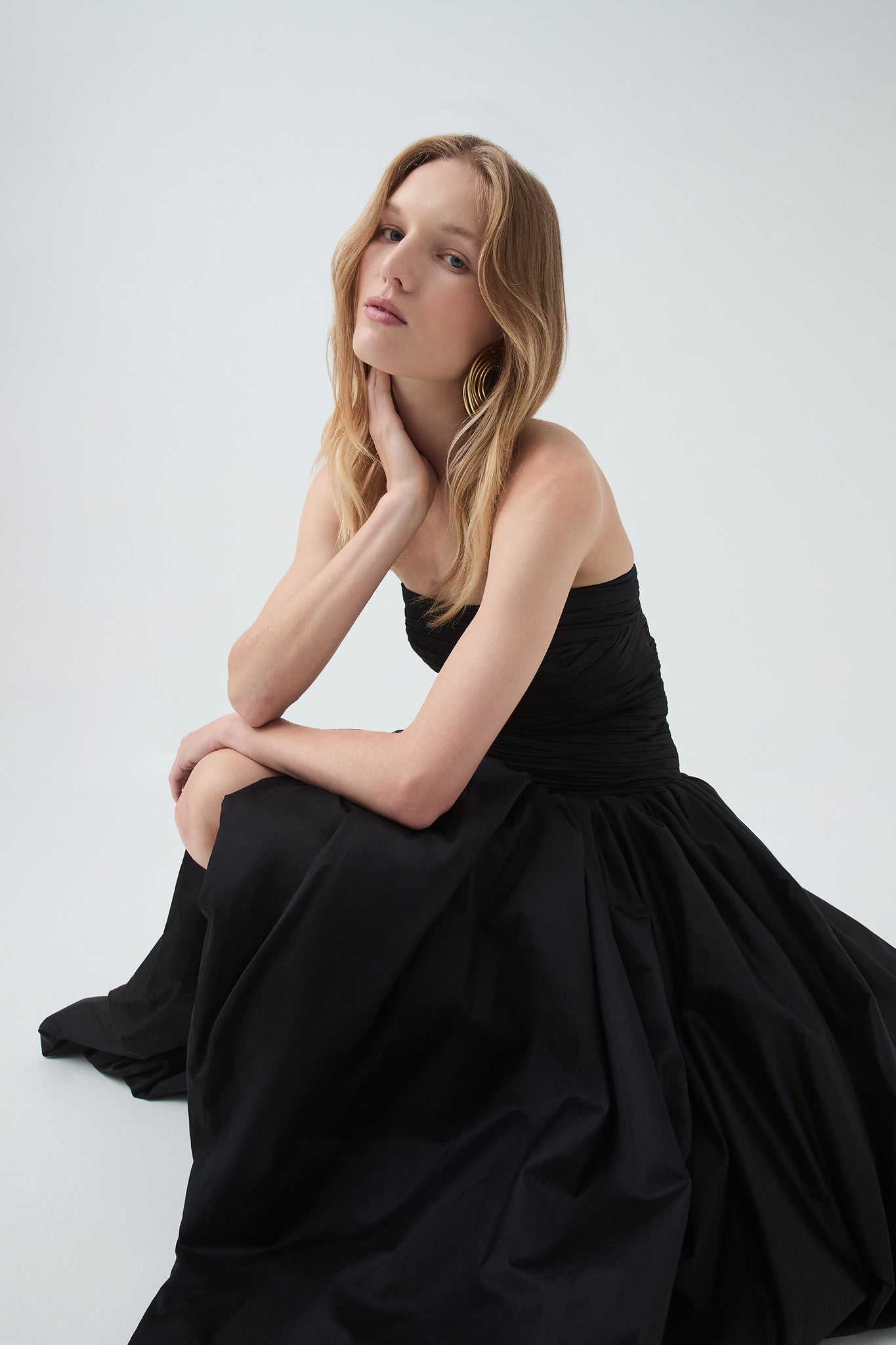 Violette Bubble Hem Maxi Dress