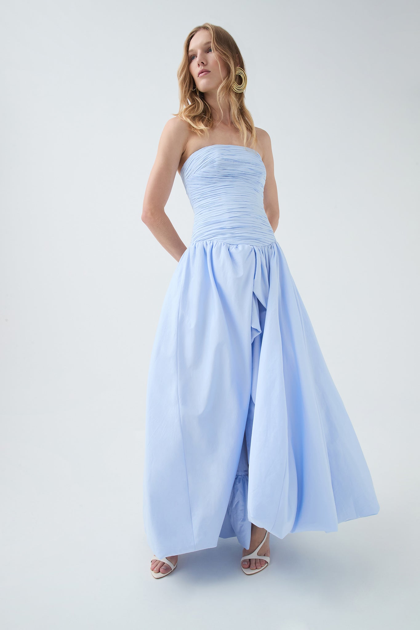 Violette Bubble Hem Maxi Dress
