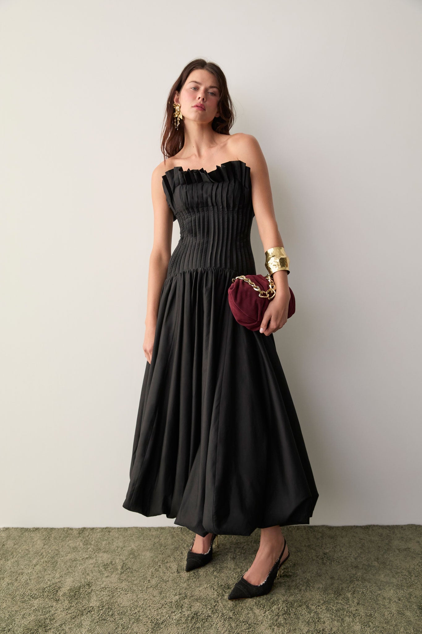 Ivy Bubble Hem Gown