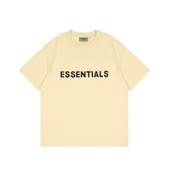 FOG double-line ESSENTIALS short-sleeved T-shirt men European and American couples trendy brand round neck loose cleanfit half-sleeved women (7)