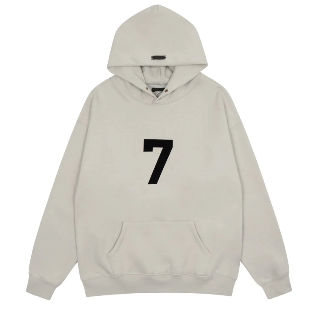 FOG double line heavyweight high street trendy brand hooded sweatshirt with plush loose sweatshirt jacket suitable for men and women, youthful and popular style (9)