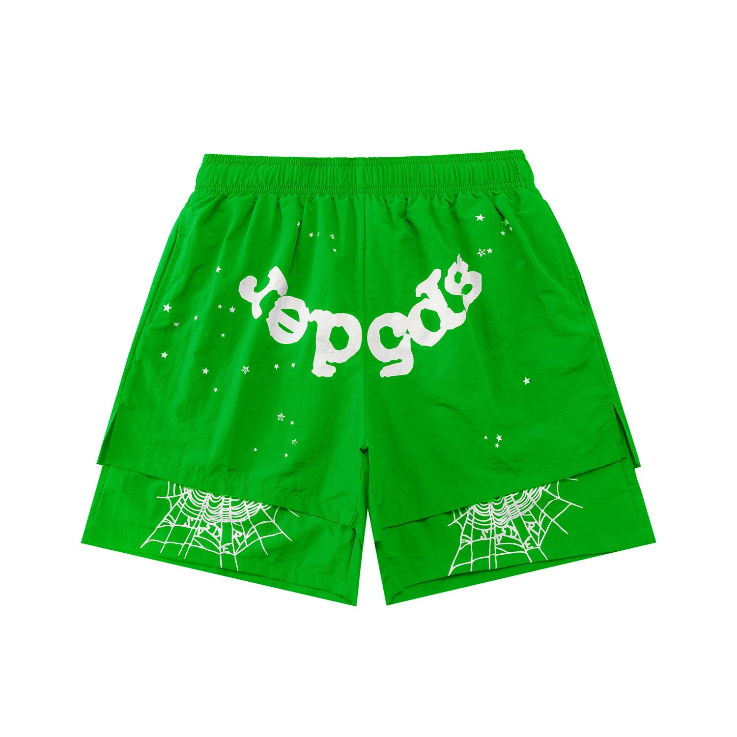 Sp5der shorts American trendy ins niche versatile sweet spider web 555 digital design cartoon summer pants (17)