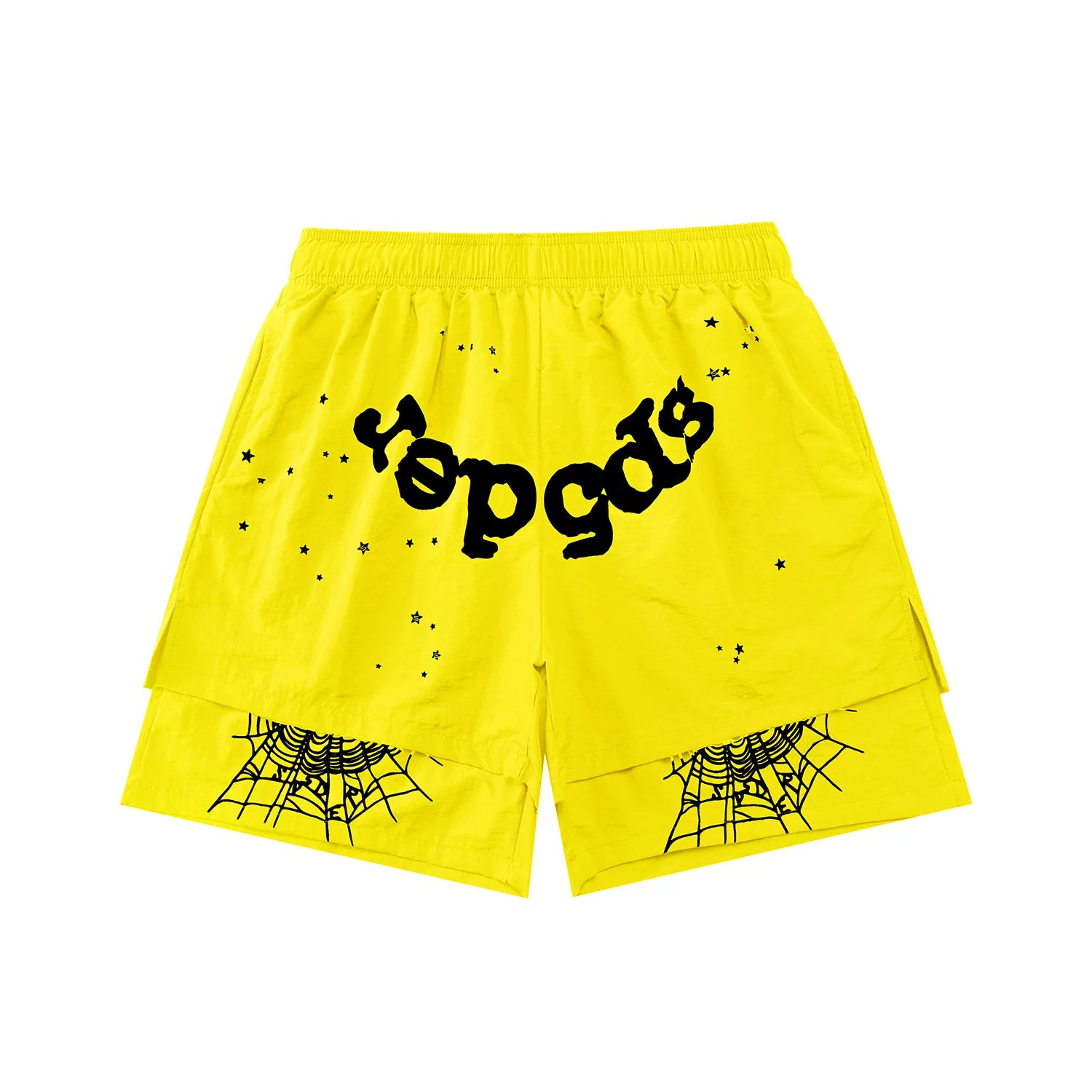 Sp5der shorts American trendy ins niche versatile sweet spider web 555 digital design cartoon summer pants (11)