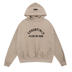 FOG double line heavyweight high street trendy brand hooded sweatshirt with plush loose sweatshirt jacket suitable for men and women, youthful and popular style (25)