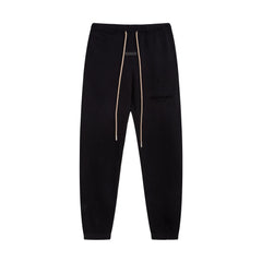 Fog autumn/winter hoodie, sweatpants, long pants with fleece hoodie, versatile letter essentials, loose and trendy ins top (55)