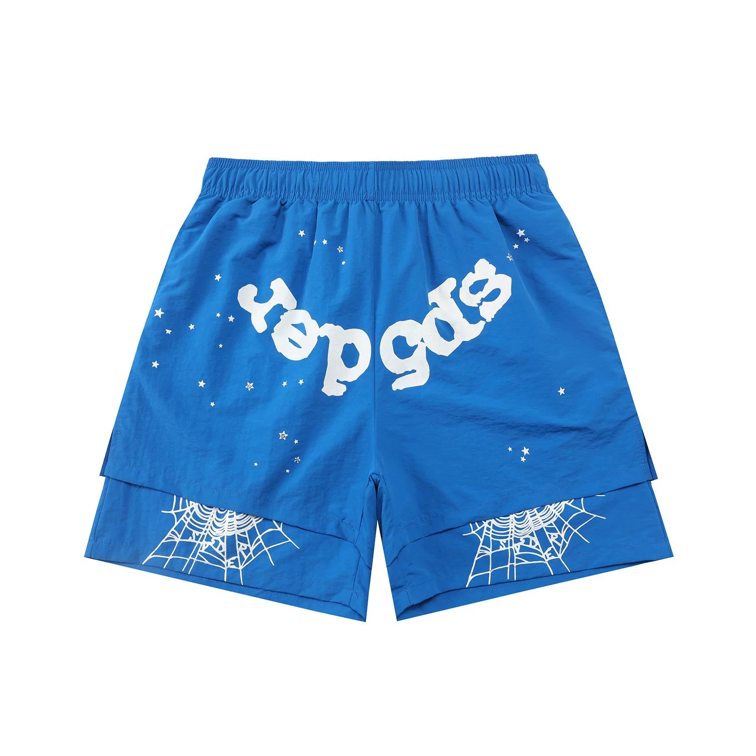 Sp5der shorts American trendy ins niche versatile sweet spider web 555 digital design cartoon summer pants (15)