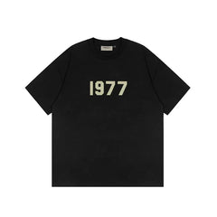 FOG double-line ESSENTIALS short-sleeved T-shirt men European and American couples trendy brand round neck loose cleanfit half-sleeved women (17)