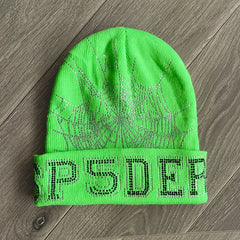 Sp5der worldwide 555555 unisex rhinestone knitted yarn cold hat (5)