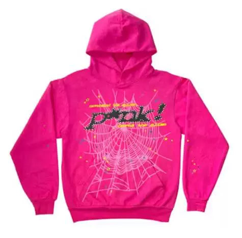 跨境美潮Sp5der连帽卫衣 P*NK V2防污处理青春流行款 (11)