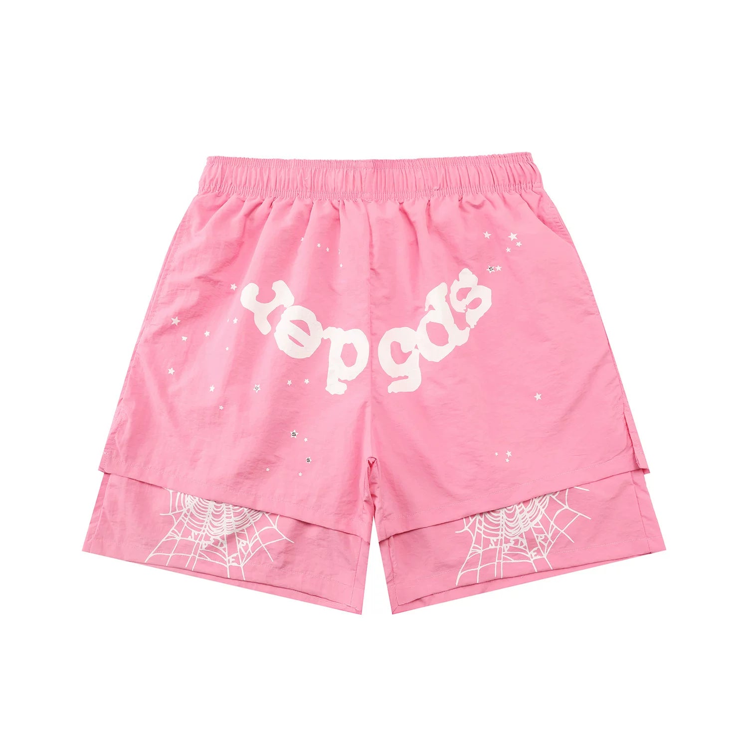 Sp5der shorts American trendy ins niche versatile sweet spider web 555 digital design cartoon summer pants (14)
