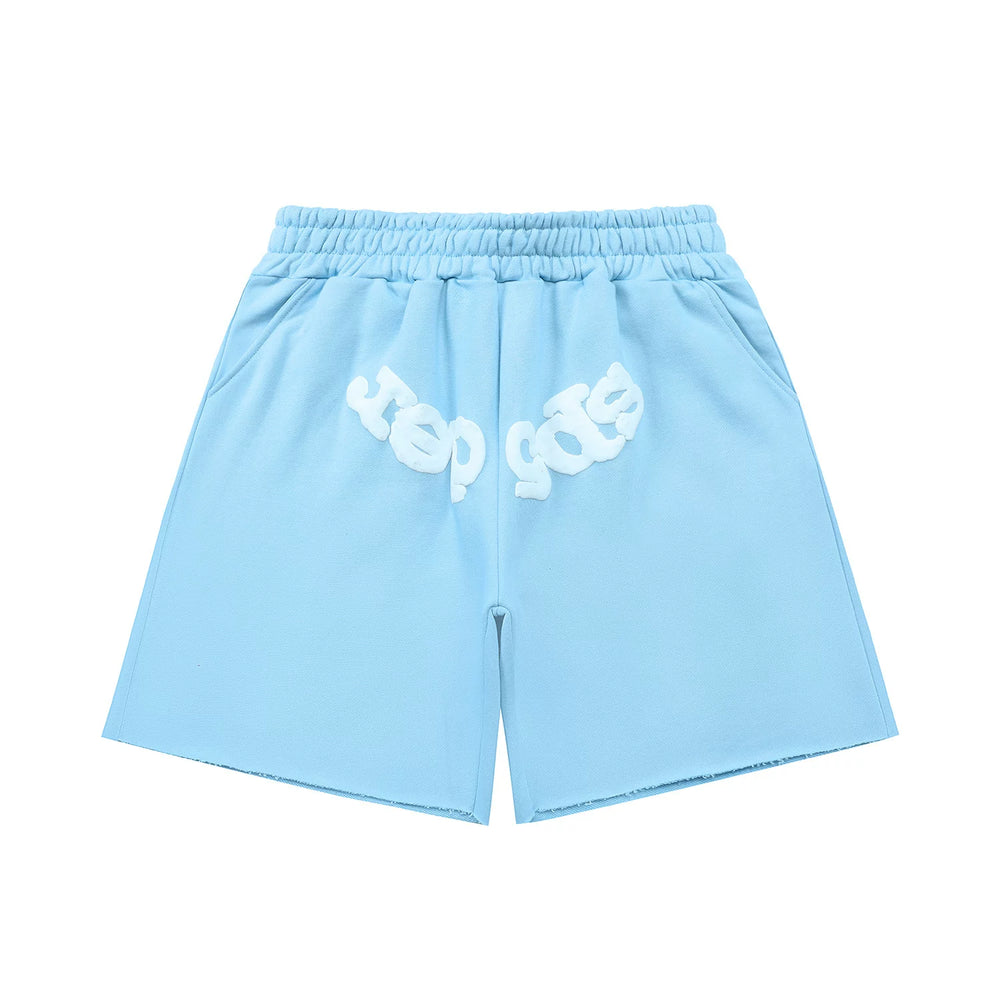 Sp5der shorts American trendy ins niche versatile sweet spider web 555 digital design cartoon summer pants (6)