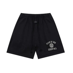 FEAR OF GOD FOG Double Line ESSENTIALS European and American Badge Printed High Street Loose Sports Shorts Trend (1)