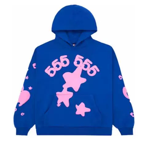 跨境美潮Sp5der连帽卫衣 P*NK V2防污处理青春流行款 (36)