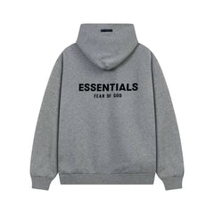 FOG ESSENTIALS Fashion High Street Letter Plush Autumn/Winter Casual Plush Hooded Sweatshirt Pants Set for Men (1)