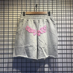 Sp5der shorts American trendy ins niche versatile sweet spider web 555 digital design cartoon summer pants (1)