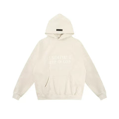 Fog autumn/winter hoodie, sweatpants, long pants with fleece hoodie, versatile letter essentials, loose and trendy ins top (46)