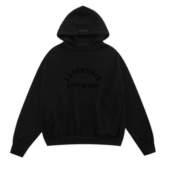 FOG double line heavyweight high street trendy brand hooded sweatshirt with plush loose sweatshirt jacket suitable for men and women, youthful and popular style (26)
