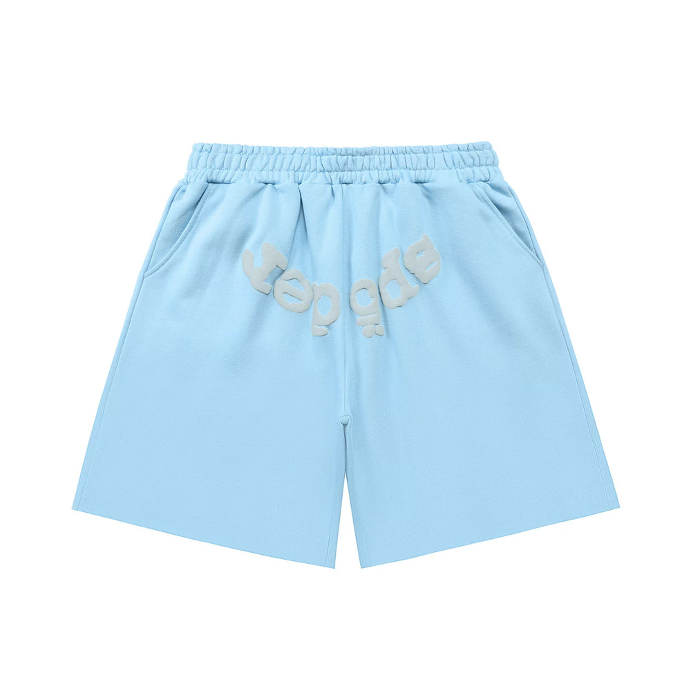 Sp5der shorts American trendy ins niche versatile sweet spider web 555 digital design cartoon summer pants (9)