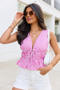 Parker Pink Stripe Top