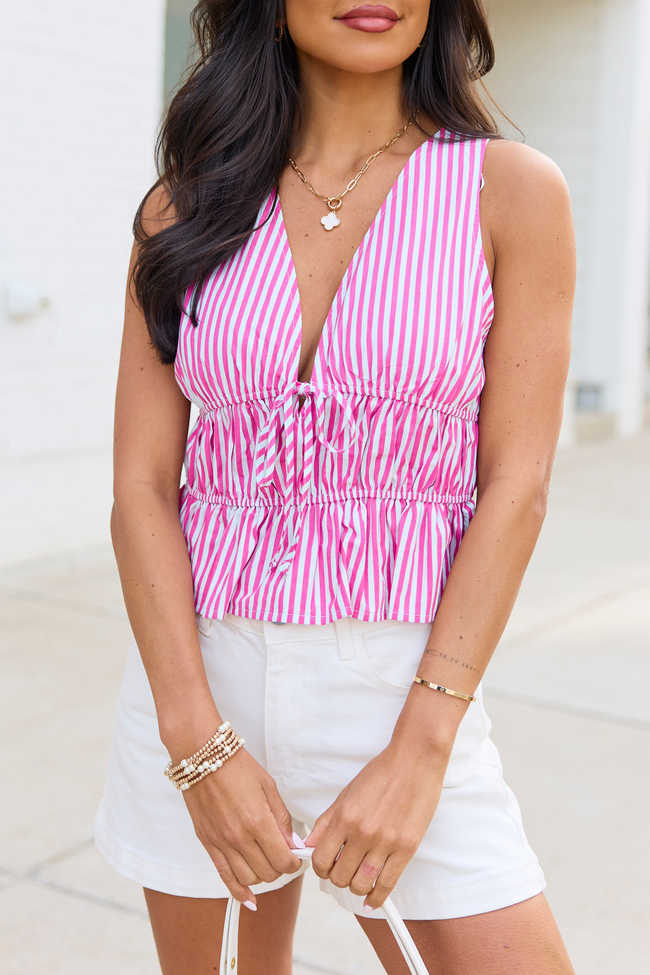 Parker Pink Stripe Top