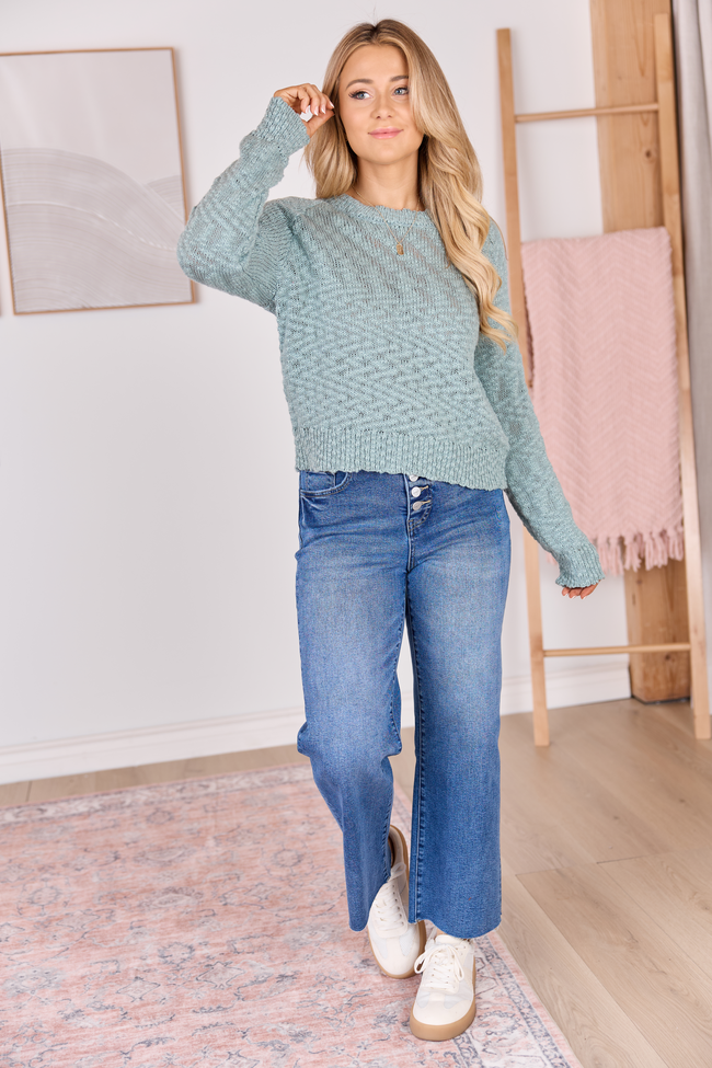 Malia Medium Wash High Rise Wide Leg Jeans FINAL SALE