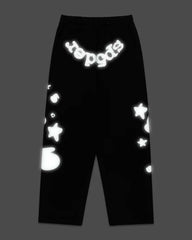 Sp5der Beluga 3M Reflective Sweatpants Black