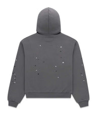 Sp5der Splat Punk Hoodie Slate Grey