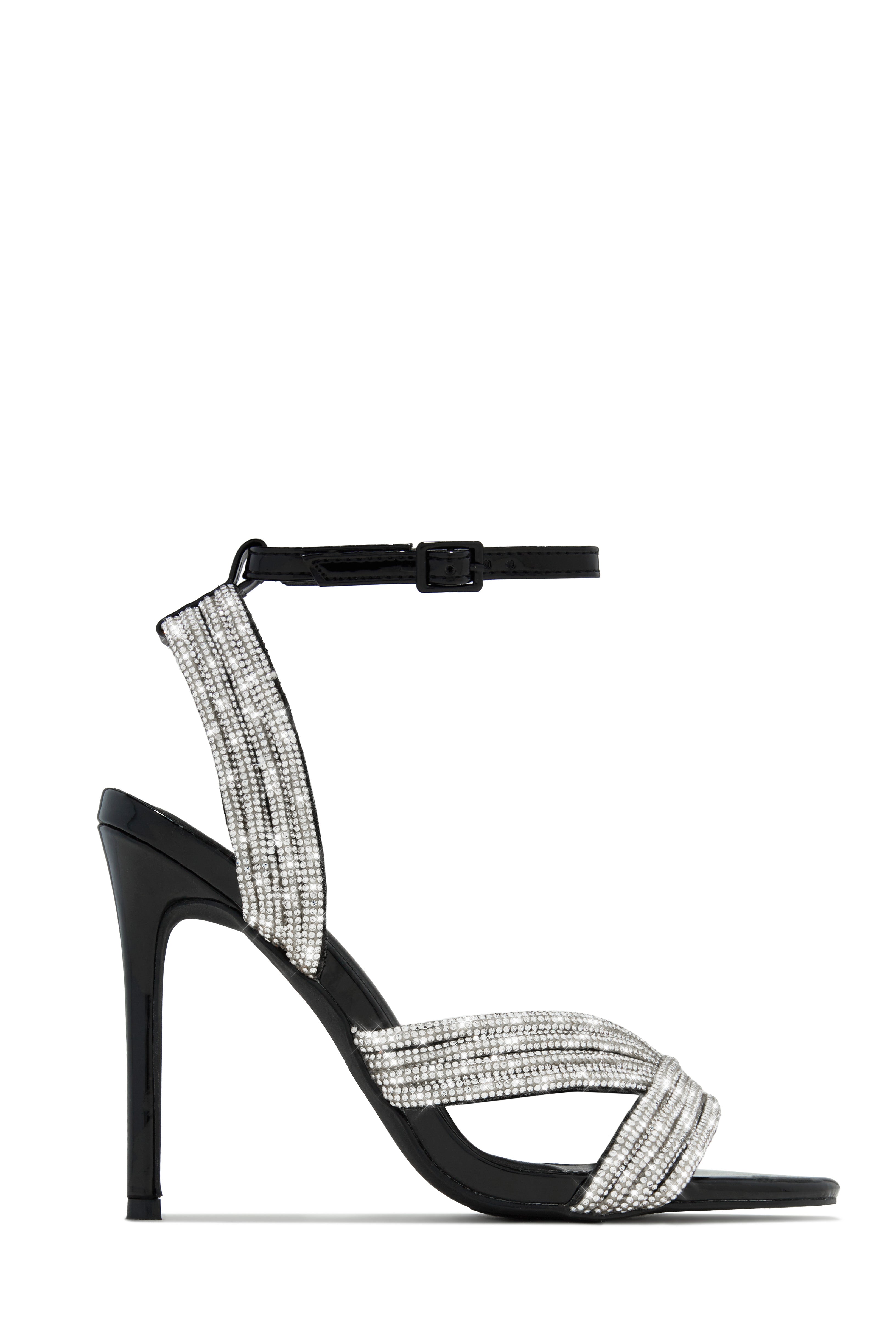 She's Extra Embellished High Heels - Black
