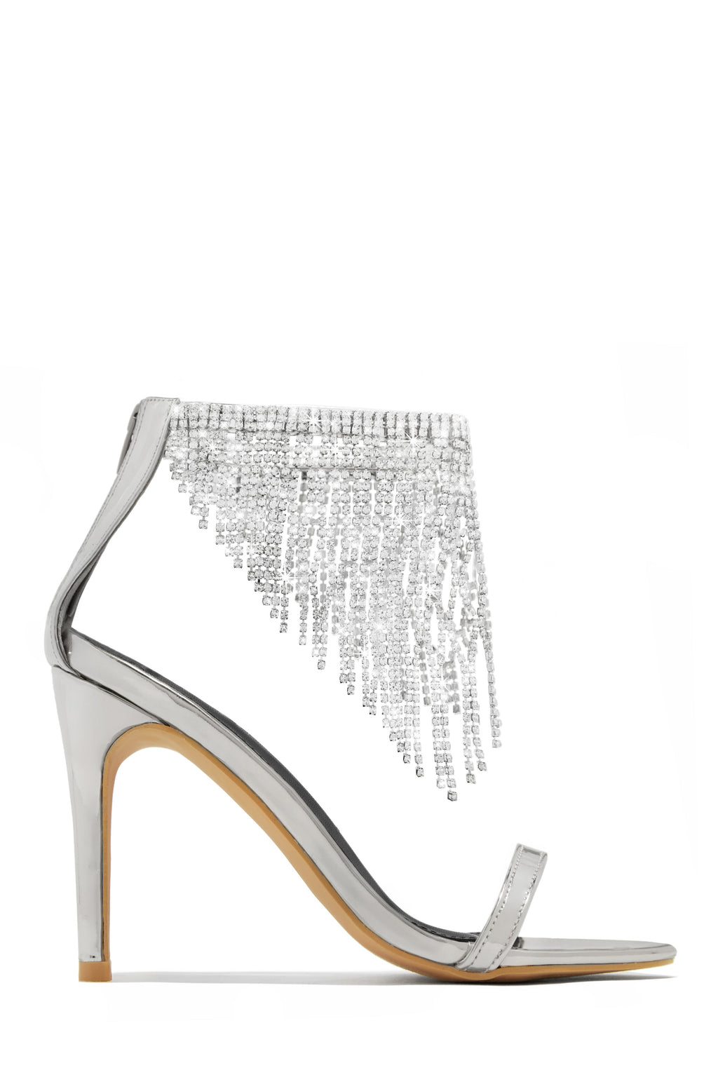 Formal Icon Embellished Dangle Heels - Black
